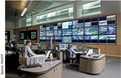 Picture of a traffic control center. Source: MnDOT