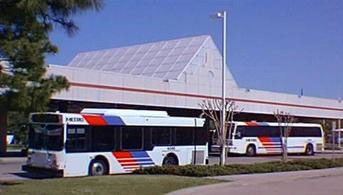 METRO buses at transit station