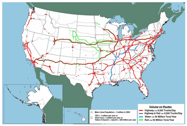 Us Map Major Highways