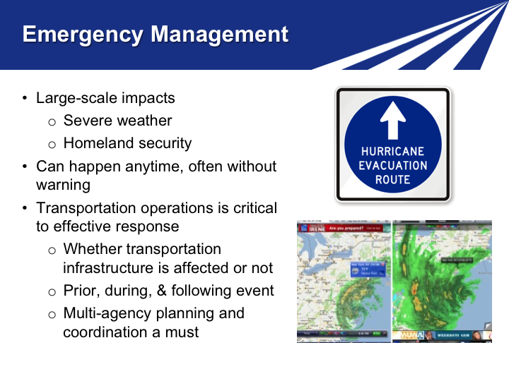 Slide 18. Emergency Management