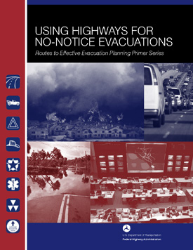 The cover of the report entitled FHWA No-Notice Evacuation Primer