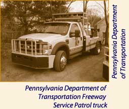Pennsylvania Department of Transportation Freeway Service Patrol truck