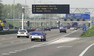figure 9 - photo - This figure demonstrates dynamic route information in the Netherlands.