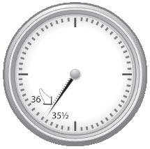 Clock hands showing: the time to make a trip that takes 30 minutes in free-flow conditions declined from 36 minutes in 2008 to 35.5 minutes in 2009.
