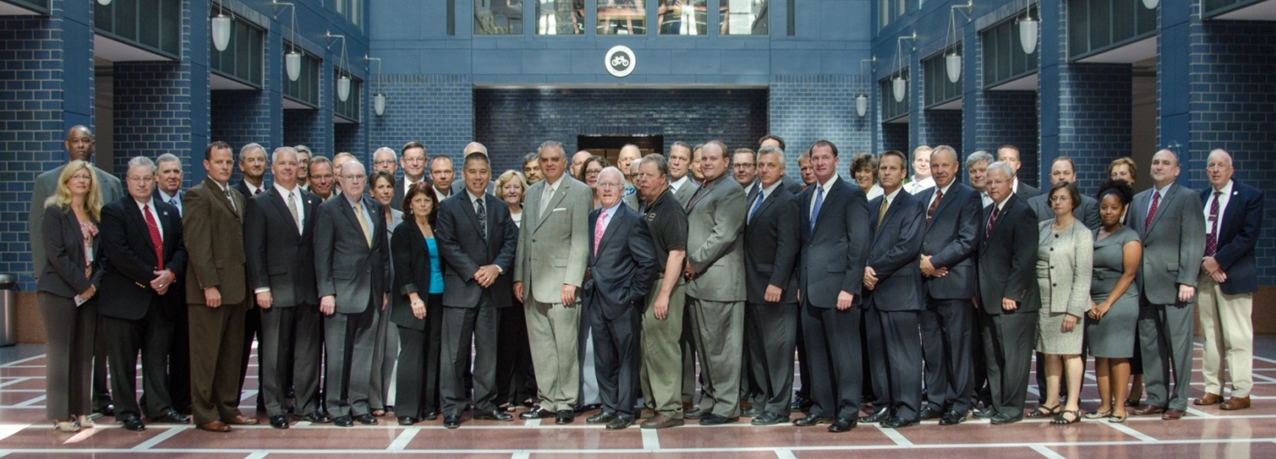Photograph of Secretary of Transportation Ray LaHood and summit attendees