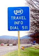 511 roadside sign. Courtesy of Virginia DOT.