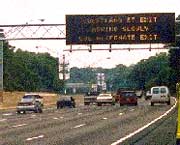 Photo of variable message sign. Courtesy of Georgia DOT.