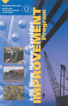 Cover of the I-95 New Haven Corridor Improvement Program brochure