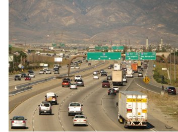 Photo of traffic on the I-15.