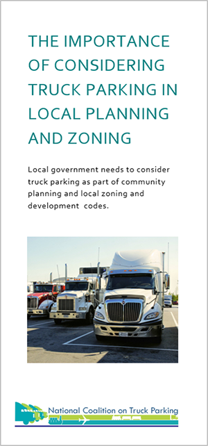 cover of The Importance of Considering Truck Parking in Local Planning and Zoning brochure