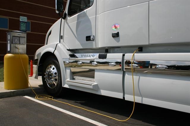 a truck connected to ShorePower