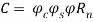 Variable "C" = "psi(c)" x "psi(s)" x "R" to the power of "Rn"