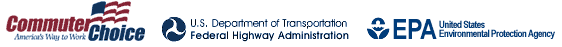 logos of Commuter Choice; U.S. Department of Transportation: Federal Highway Administration; and U.S. Environmental Protection Agency
