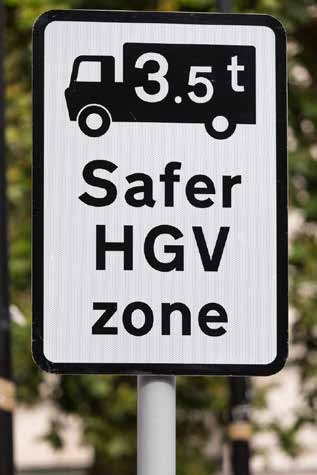 photo of a Safer HGV Zone sign