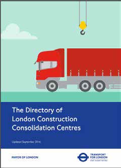reproduction of the cover of The Directory of London Construction Consolidation Centres document
