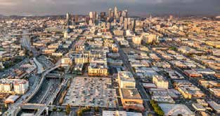 aerial photo of downtown Los Angeles