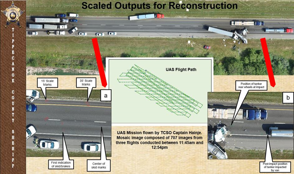 Figure 25 is a screenshot of unmanned aerial system scaled outputs for reconstruction.