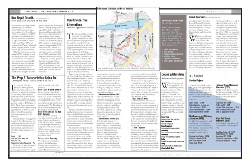 Screenshot of 2-page spread form newsletter with map.