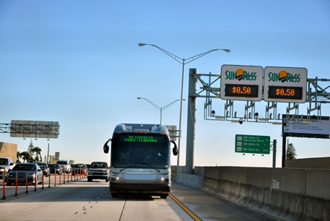 Figure 8hows an image of the 95 Express Bus (Source: Florida DOT)