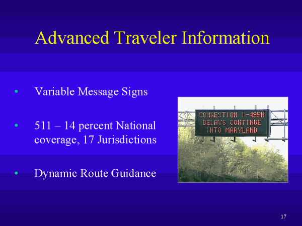 Advanced Traveler Information. Click or select for text version.
