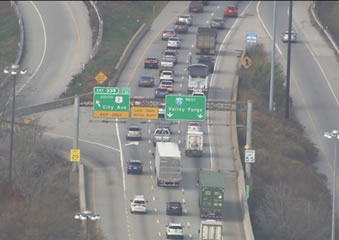 Image of I-76 and Route 1 Interchange.