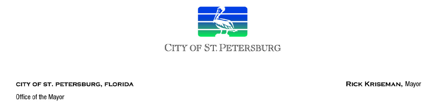 City of St. Petersburg, Rick Kriseman, Mayor