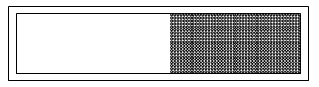 portion of a full matrix sign, showing one matrix of pixels, filling the entire area of the sign