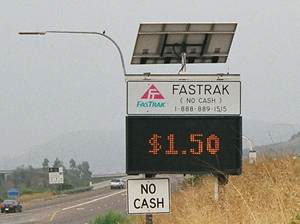 FASTRAK sign