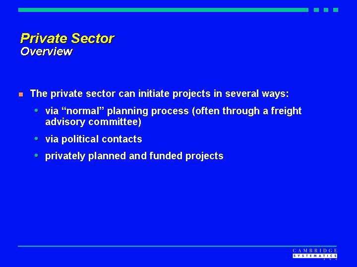 Private Sector-Overview