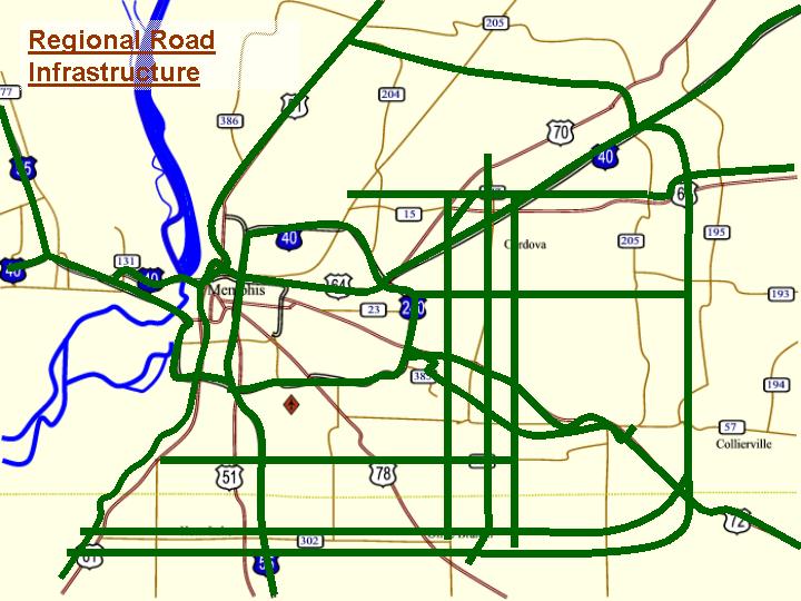 The map of Regional Road Infrastructure.