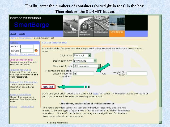 The sample webpage