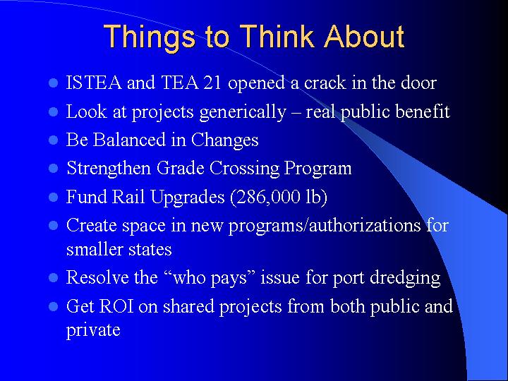 Things to Think About