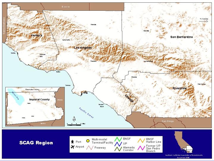 SCAG region map