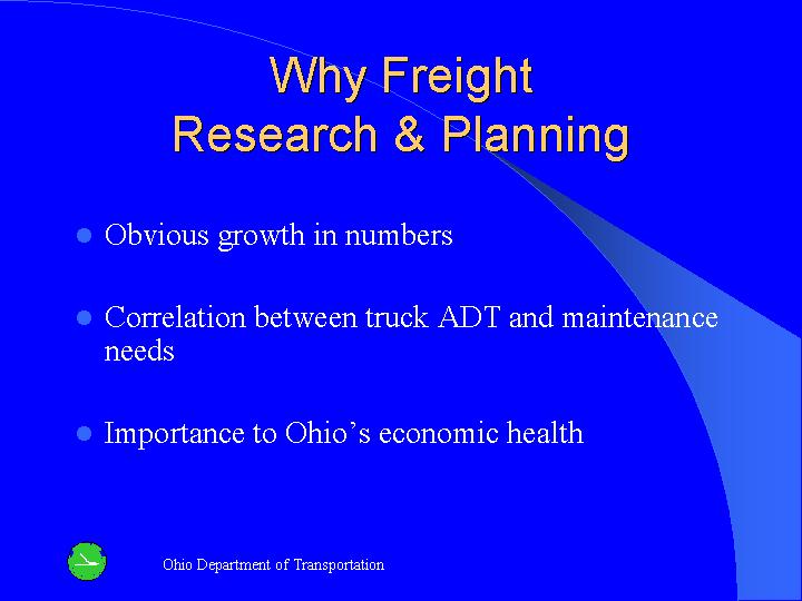 Why Freight- Research & Planning