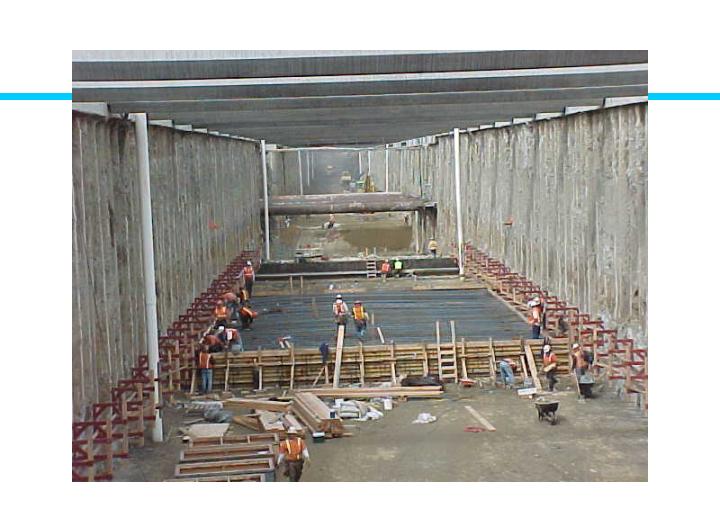 Workers are working on the site.