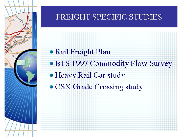 FREIGHT SPECIFIC STUDIES