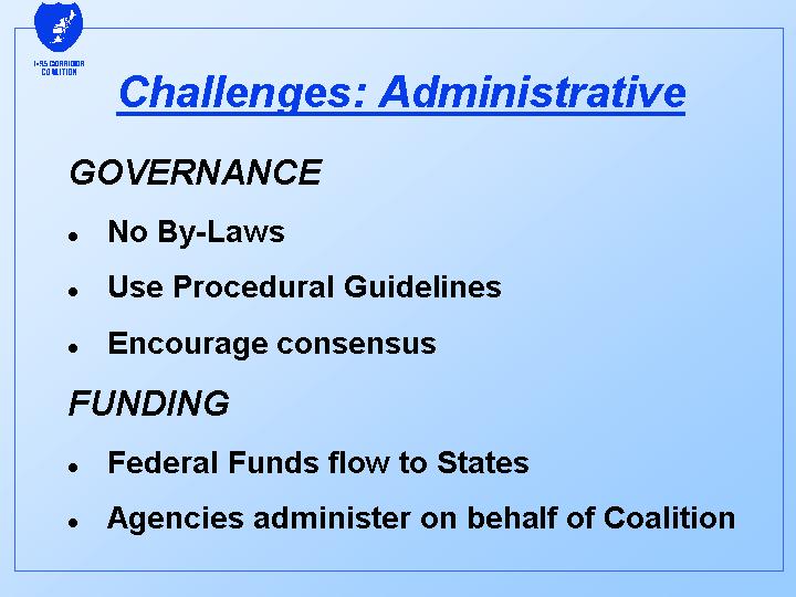 Challenges: Administrative