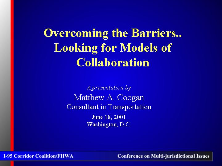 Overcoming the Barriers..