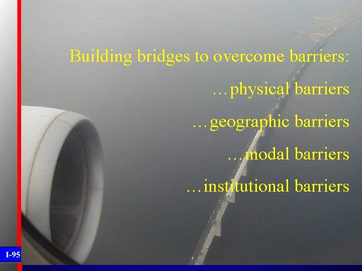 Building bridges to overcome barriers: