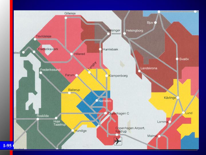 The map of I -95 area.