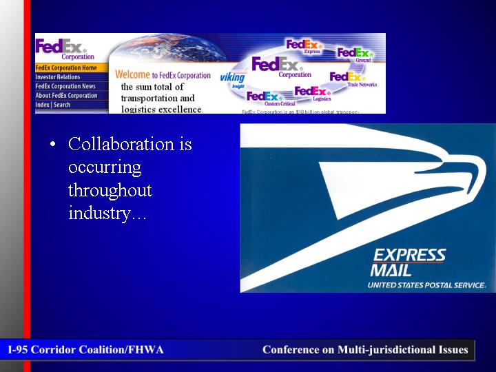 Collaboration is occurring throughout industry…
