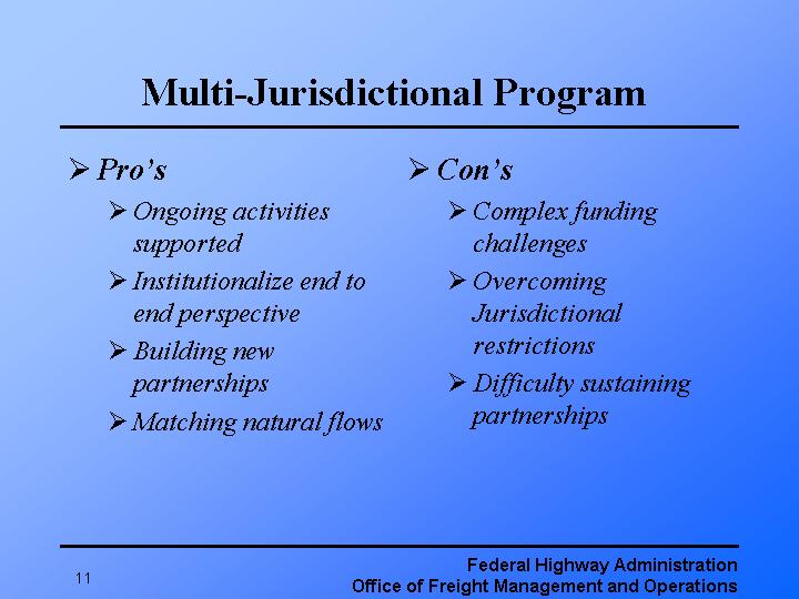 Multi-Jurisdictional Program