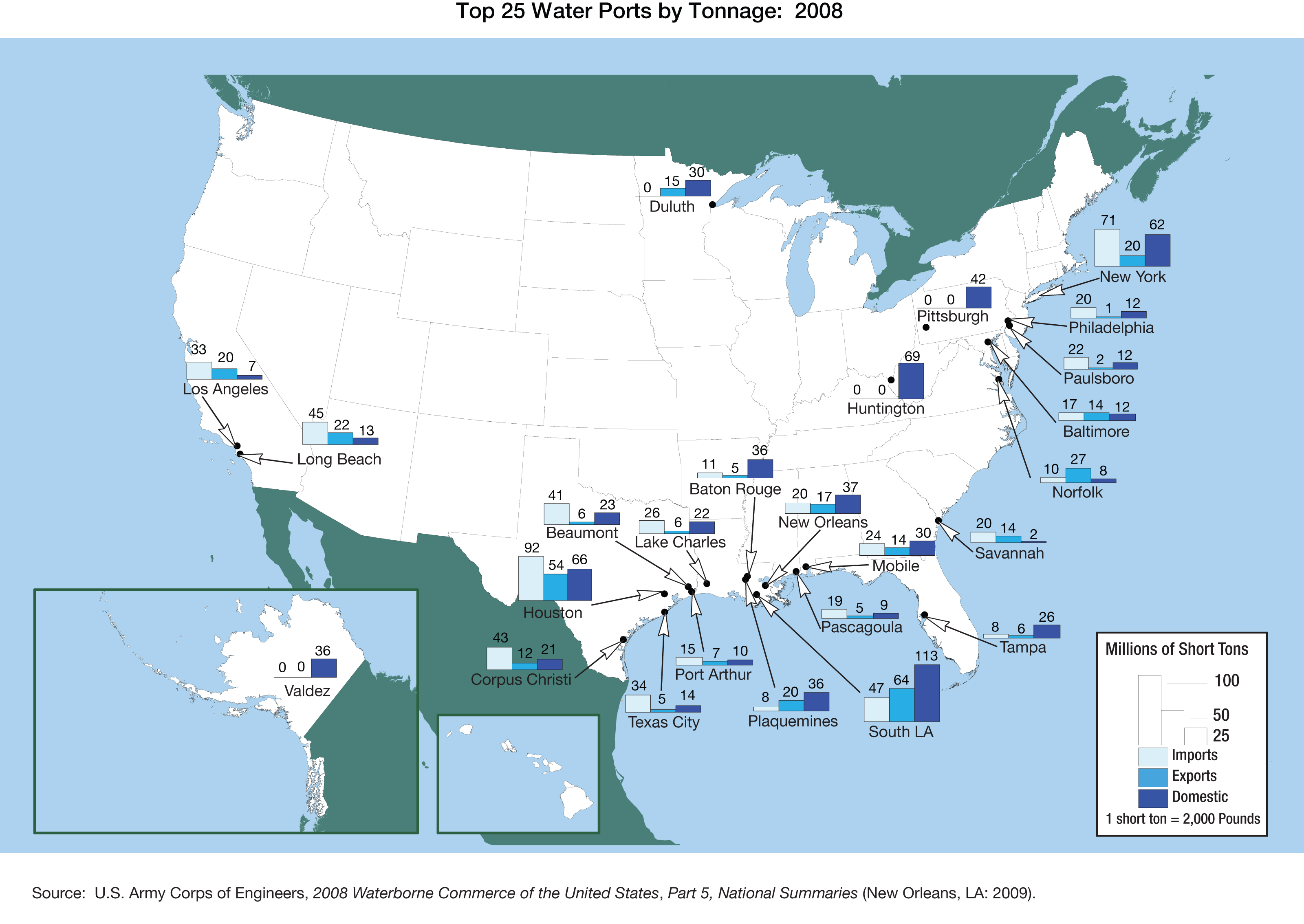Крупные города на востоке сша. Морские Порты Америки на карте. Морские Порты США на карте. Порты США на карте. Главные морские Порты Северной Америки на карте.