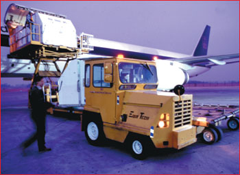 Image of cargo being loaded on to an aircraft