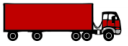 visual illustration of a 5-axle vehicle tractor (split rear axle), 53 foot semitrailer (3-S2)
