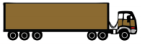 visual illustration of a 6-axle vehicle tractor, 53 foot semitrailer (3-S3)