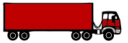 visual illustration of a 5-axle vehicle tractor, 53 foot semitrailer (3-S2)