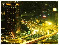aerial time elapse photo of city traffic at night