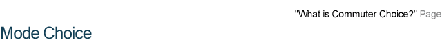 Mode Choice