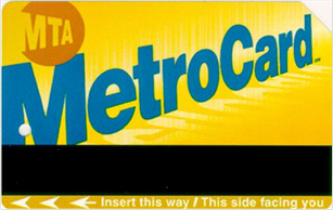 Figure shows a Metropolitan Transit Authority MetroCard.